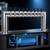 Thumbnail image #3 for Countertop Pass-Thru 8-Faucet Glycol-Cooled Draft Beer Tower, Polished Stainless Steel