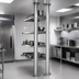 Thumbnail image #3 for Eagle Back-To-Back Heavy Duty Aluminum Cantilevered Shelving Uprights, Floor-To-Ceiling Mount, 108-Inch High