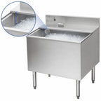 Thumbnail image #3 for Eagle Group 2200 Series B30IC-22 Underbar Ice Bin/Cocktail Unit, 30 in W x 24 in D, 82 lb Capacity, 8 in Deep Liner, Sliding Cover, No Cold Plate