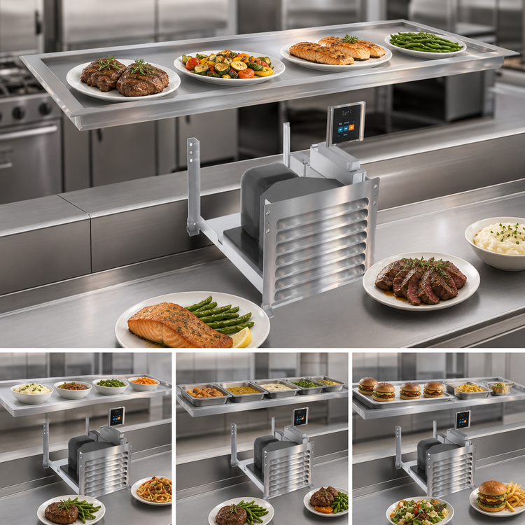 Product image #2 for Duke HotFrost HTO2-SL 55" Hot Top Slim Line Recessed Overshelf Warmer