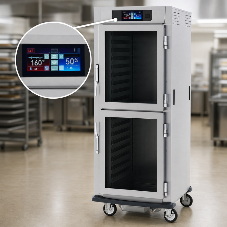 Product image #3 for Metro C5 9 Series Mobile Full-Height Pass-Thru Controlled Humidity Heated Holding and Proofing Cabinet, 120V