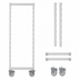 Thumbnail image #4 for Cambro Camshelving Premium Series High-Density Mobile Post Kit, 24