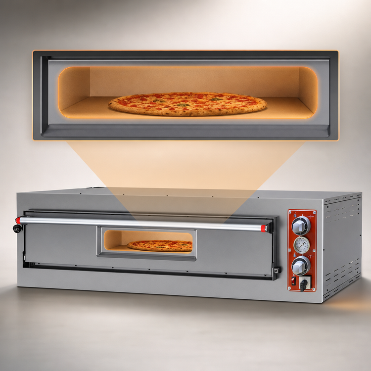 Product image #3 for Trento Entry Max Series 39-Inch Single-Chamber Electric Deck Pizza Oven