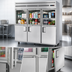Thumbnail image #3 for Everest Refrigeration Three-Section Reach-In Refrigerator with Combination Glass and Solid Half Doors, 71 Cu. Ft., Top-Mounted Self-Contained Refrigeration