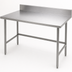 Thumbnail image #3 for Advance Tabco Stainless Steel Work Table with 5-Inch Backsplash, 84 x 36 Inches, 14-Gauge 304 Top