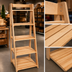 Thumbnail image #3 for John Boos 3-Shelf Northern Hard Rock Maple Cutting Board Display Rack, 27 x 27 x 48 Inches, Varnique Finish