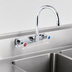Thumbnail image #3 for BK Resources OptiFlow Heavy Duty Solid Body Splash-Mount Faucet, 8