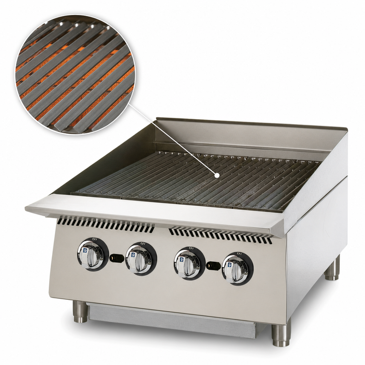Product image #3 for Star Ultra-Max 24-Inch Countertop Gas Radiant Charbroiler