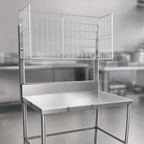 Thumbnail image #3 for John Boos MBR02 Table-Mount Stainless Steel Meat Boat Rack, 72 x 12 x 25 Inches