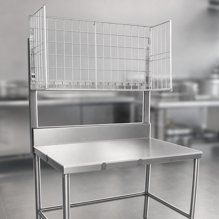 Product image #3 for John Boos MBR02 Table-Mount Stainless Steel Meat Boat Rack