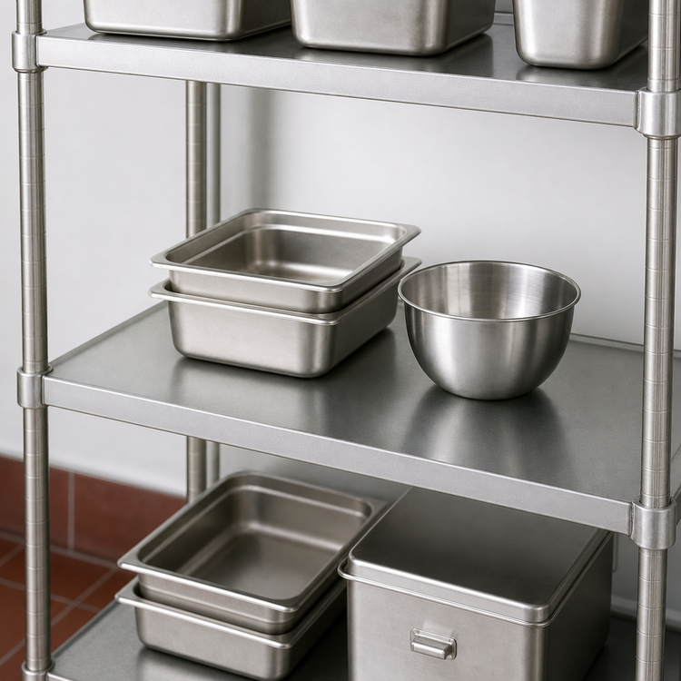 Product image #3 for Eagle Group Solid Galvanized Shelf with Marine Edge, 30 Inch W x 21 Inch D
