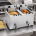 Thumbnail image #3 for Vollrath Countertop Dual-Well Electric Fryer, 10 lb Per Well, 208-240V
