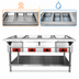 Thumbnail image #3 for CookRite 58-Inch Wide 4-Well Electric Steam Table with Dry or Wet Heat