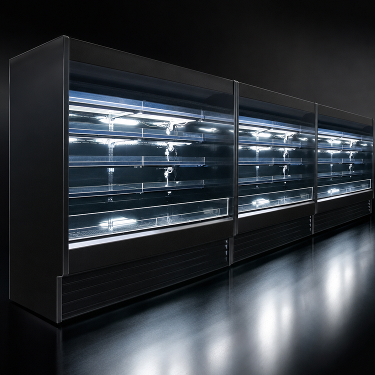 Product image #3 for Howard-McCray 35E Series 39-Inch Self-Contained Dairy Open Merchandiser with LED Lighting, Black