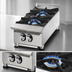 Thumbnail image #3 for Ultra-Max 12-Inch Countertop Gas Hot Plate, 2 Burners, 60,000 BTU