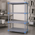 Thumbnail image #3 for Millenia 4-Shelf Solid Polymer Stationary Starter Shelving Unit, 42