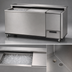 Thumbnail image #3 for Stainless Steel Mobile Bar with 60 lb. Ice Bin and Underbar Server