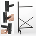 Thumbnail image #3 for Metro SmartLever 42-Inch Wide Add-On Cantilever Shelving Kit for 21-Inch Deep Shelves, 86-3/8-Inch High