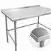 Thumbnail image #3 for John Boos Stallion 30 in. W x 24 in. D Stainless Steel Work Table with 1-1/2 in. Rear Backsplash