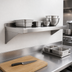 Thumbnail image #4 for Mixrite 36-Inch x 12-Inch x 10-Inch Wall-Mounted Stainless Steel Shelf