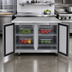Thumbnail image #3 for Turbo Air M3 Series 48-Inch Two-Section Undercounter Refrigerator with Rear-Mounted Self-Contained Refrigeration, Solid Swing Doors, 12.2 Cu. Ft.