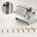 Thumbnail image #4 for Eurodib USA PROLL3201PLUS Countertop Single-Roller Dough Sheeter, Stainless Steel, 1/3 HP, 7 Thickness Settings