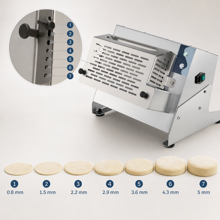 Product image #4 for Eurodib P-Roll 320/1+ Countertop Single Roller Dough Sheeter