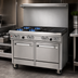 Thumbnail image #3 for Southbend Ultimate 48-Inch Gas Restaurant Range with 4 Star/Sauté Burners, 24-Inch Charbroiler, and 2 Space Saver Ovens