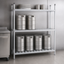 Thumbnail image #3 for Advance Tabco 72-Inch Aluminum Keg Rack with 3 Shelves, 8-Keg Capacity