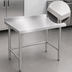 Thumbnail image #3 for Steel Works Stainless Open Base Stainless Steel Work Table, 48