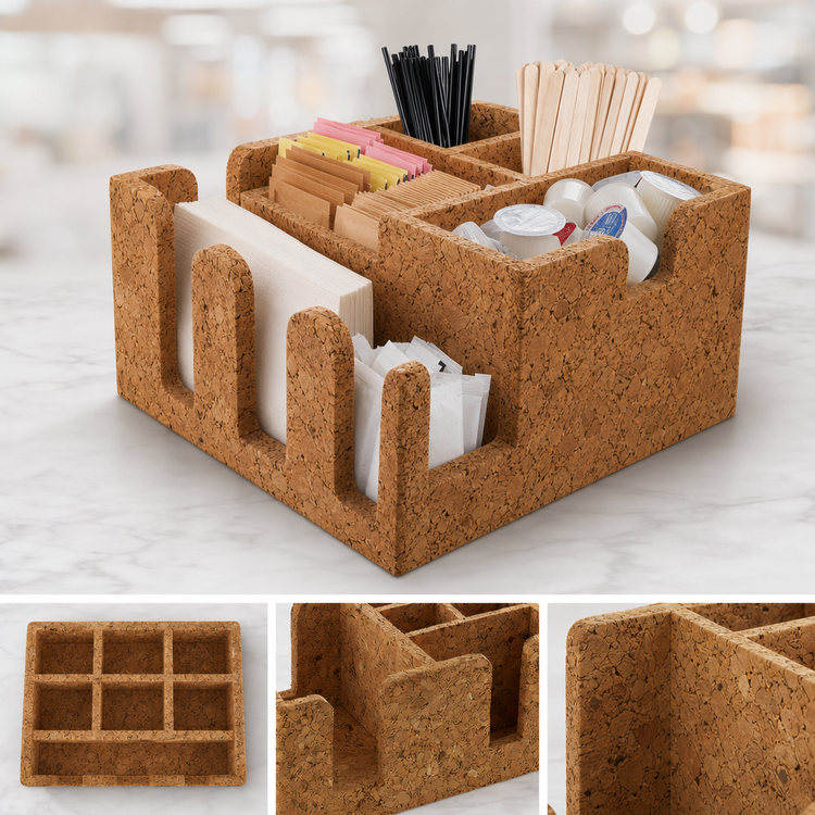 Product image #4 for American Metalcraft 6-Section Cork Coffee Caddy