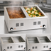 Thumbnail image #3 for RedHots Countertop Electric Food Warmer with 2 Full-Size 12 x 20 Pan Openings, Wet/Dry Operation, 240V
