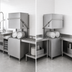 Thumbnail image #3 for Omcan Upright High-Temperature Door-Type Dishwasher with Digital Control, 20 x 20 Rack, 208-240V