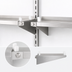 Thumbnail image #3 for Eagle Group 24-Inch Stainless Steel Double Knob Shelf Bracket for Cantilevered Shelving Systems