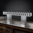Thumbnail image #3 for Perlick Corporation 4006-20BPC4 20-Faucet Extra-High Countertop Glycol-Cooled Bridge Tee Draft Beer Tower, Polished Chrome