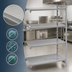 Thumbnail image #4 for Cambro Camshelving Premium Stationary 4-Shelf Solid Add-On Shelving Unit, 18 x 54 x 64 Inches, Speckled Gray