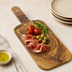 Thumbnail image #3 for Naturals Olive Wood Pattern Melamine Serving Peel with Handle, 12 x 6 Inch