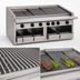 Thumbnail image #3 for Bakers Pride Dante Series C-60RS-R 60-Inch Countertop Gas Radiant Charbroiler, Stainless Steel, No Legs