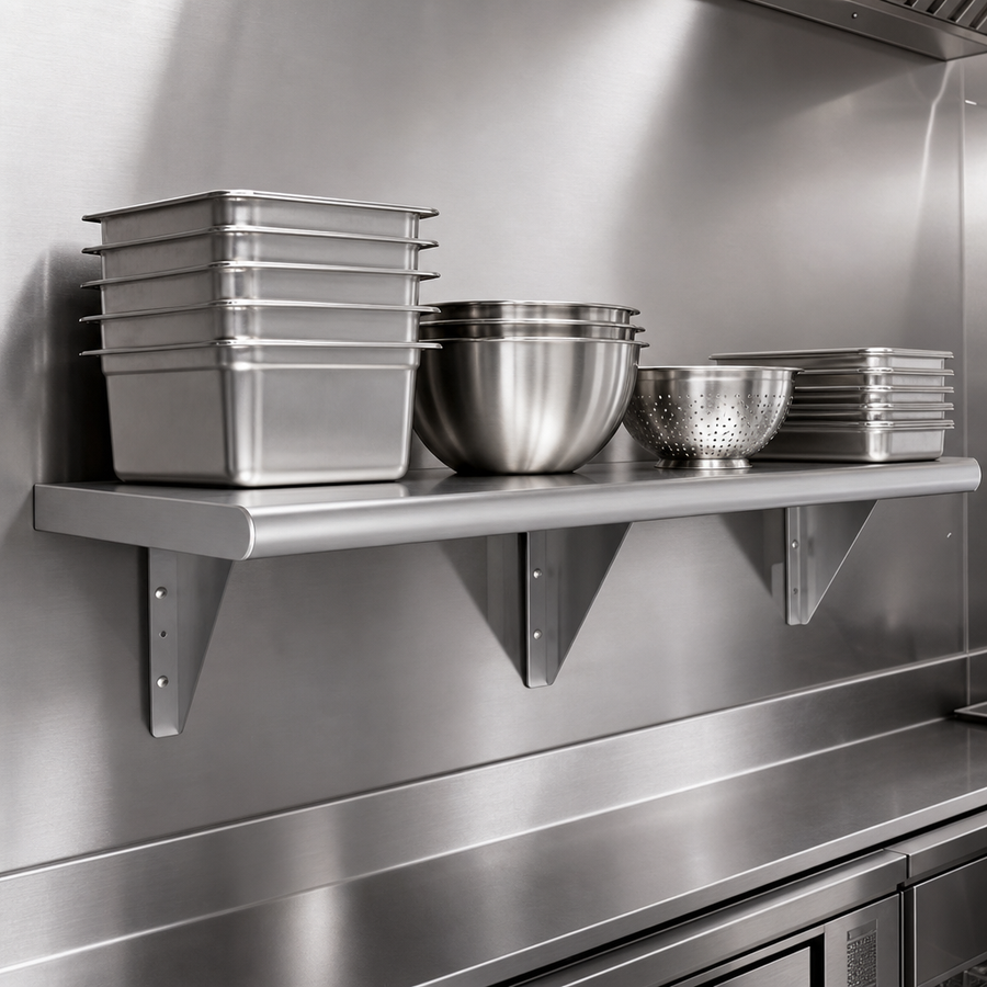 16-Gauge 304 Stainless Steel Construction