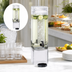 Thumbnail image #3 for Cal-Mil 3 Gallon Square Clear Acrylic Beverage Dispenser with Ice Chamber and Drip Tray