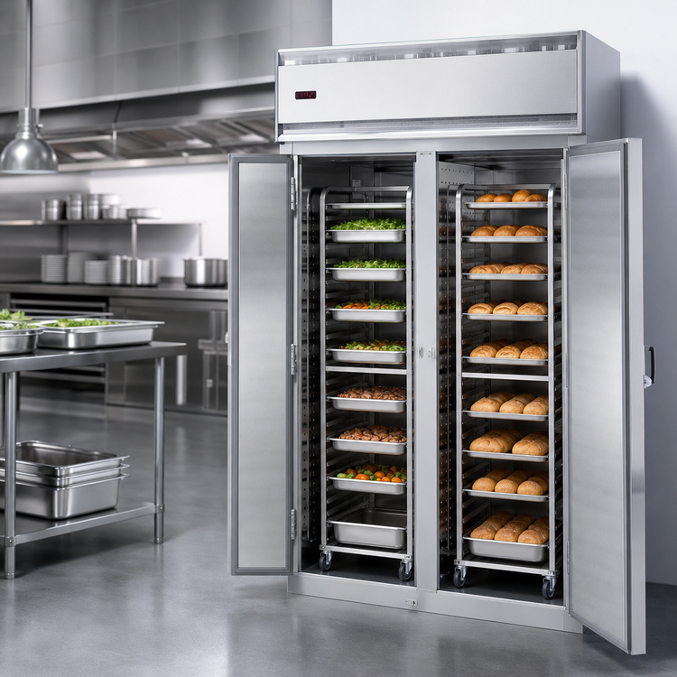 Product image #3 for Continental Refrigerator Designer Line DL2WI-SS-E Extra-High Roll-In Warmer, Two-Section