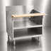 Thumbnail image #3 for La Rosa Open Cabinet Stainless Steel Equipment Stand with 9-1/2 Inch Richlite Cutting Board, 114 x 30 Inches