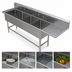 Thumbnail image #3 for John Boos Pro-Bowl 4-Compartment Sink with Right-Hand Drainboard, 12-Inch Deep Bowls, 154-3/16