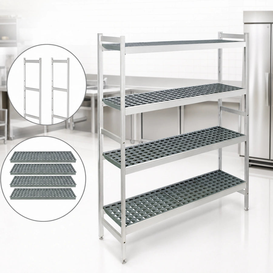 Starter Unit Includes Two Uprights and Four Shelves
