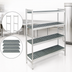 Thumbnail image #3 for Fermostock 4-Tier Stationary Polymer Shelving Starter Unit, 31 Inch W x 18 Inch D x 71 Inch H