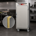 Thumbnail image #3 for Metro C5 6 Series 3/4 Height Mobile Heated Holding Cabinet with Solid Door, Lip-Load Slides, 27 Full-Size Pan Capacity, 120V