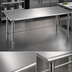 Thumbnail image #3 for Eagle Spec-Master 108-Inch x 24-Inch 300 Series Stainless Steel Open Base Work Table