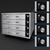 Thumbnail image #3 for Hatco HDW-2R2 Freestanding Four-Drawer Split Drawer Warmer with Thermostatic Controls