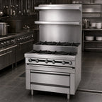Thumbnail image #3 for Jade Range (Middleby) Titan JMRHE-5-5 60-Inch Natural Gas Heavy-Duty Modular Range with 5 Standard and 5 Step-Up Open Burners