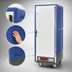 Thumbnail image #3 for Metro C5 3 Series Mobile Heated Holding Cabinet, Blue Insulation Armour, Full Height, Solid Doors, Fixed Wire Slides